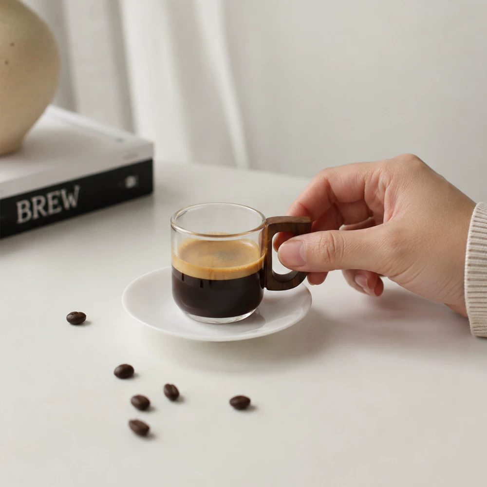 Espresso Cup And Saucer Set (Smoke gray)