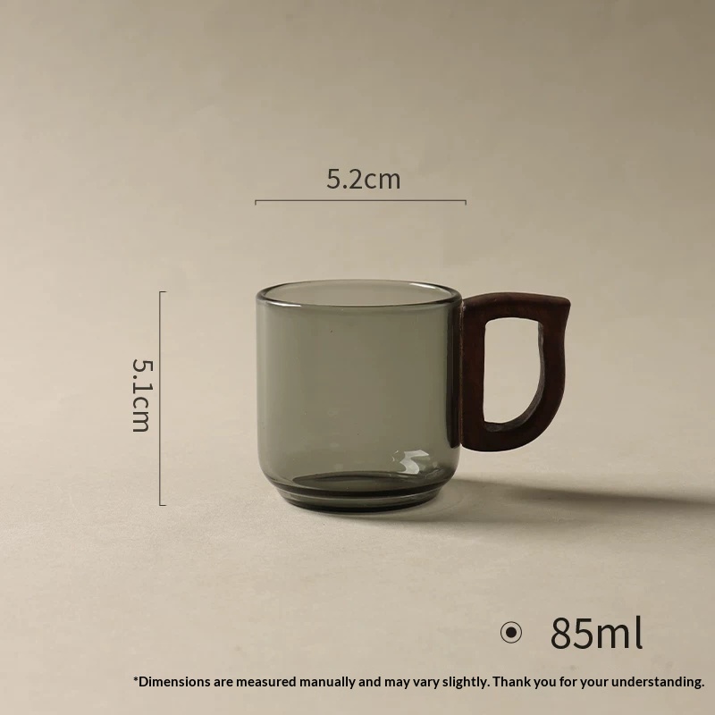 Espresso Cup And Saucer Set (Smoke gray)