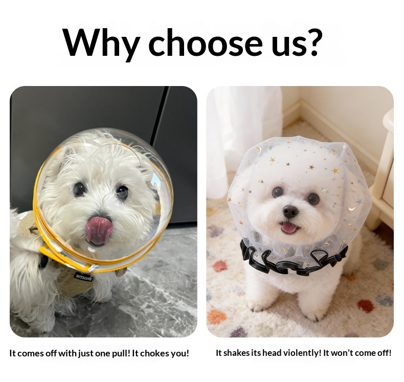 Dog Anti-ingestion Breathable Veil Mask detail photo 3