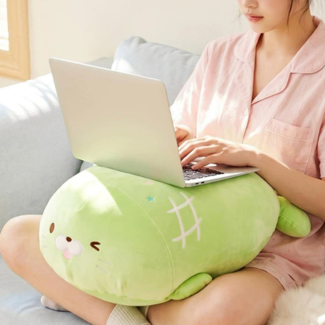 Cute Seal Plush Pillow Soft Sleeping Cuddle Toy