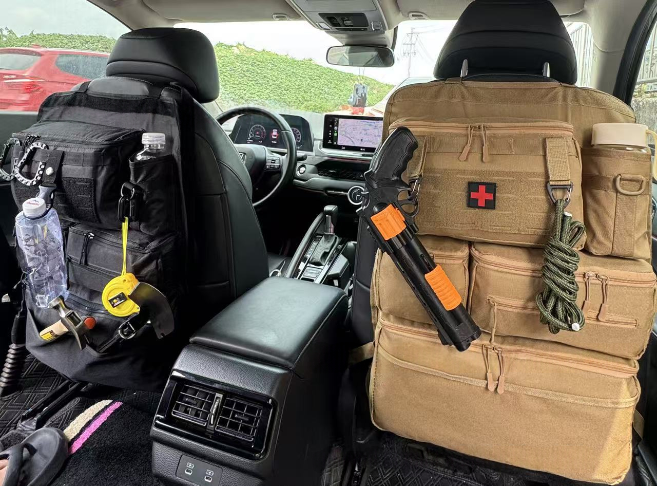 Car Rear Seat Tactical Hanging Organizer Bag – Multi-Functional Vehicle Storage Organizer for Tools, Accessories & Travel Essentials