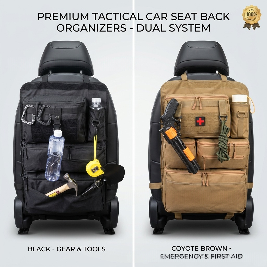 Car Rear-Seat Tactical Hanging Bag 0L Multi-Functional Storage Organizer