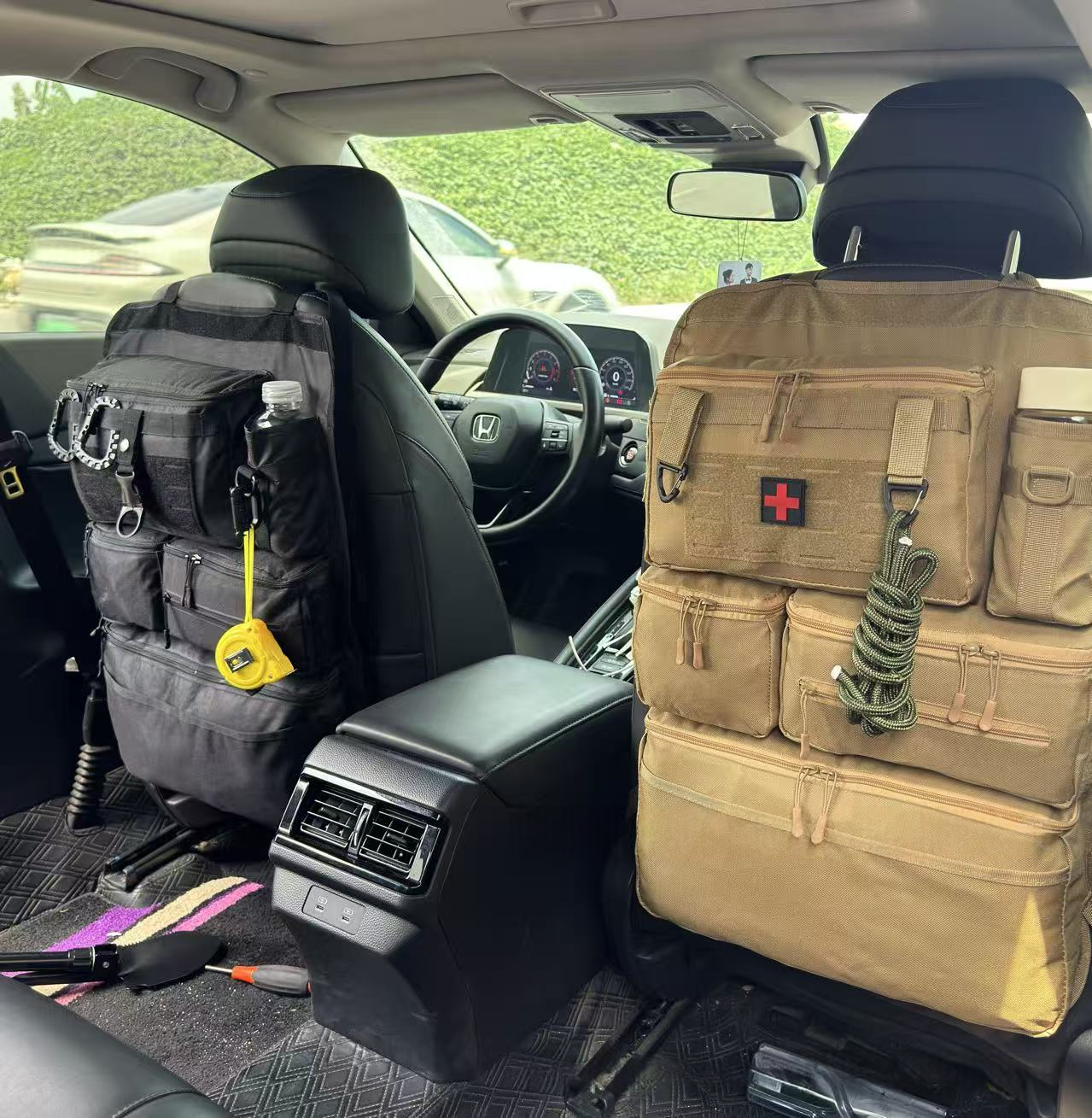 Car Rear Seat Tactical Hanging Organizer Bag – Multi-Functional Vehicle Storage Organizer for Tools, Accessories & Travel Essentials