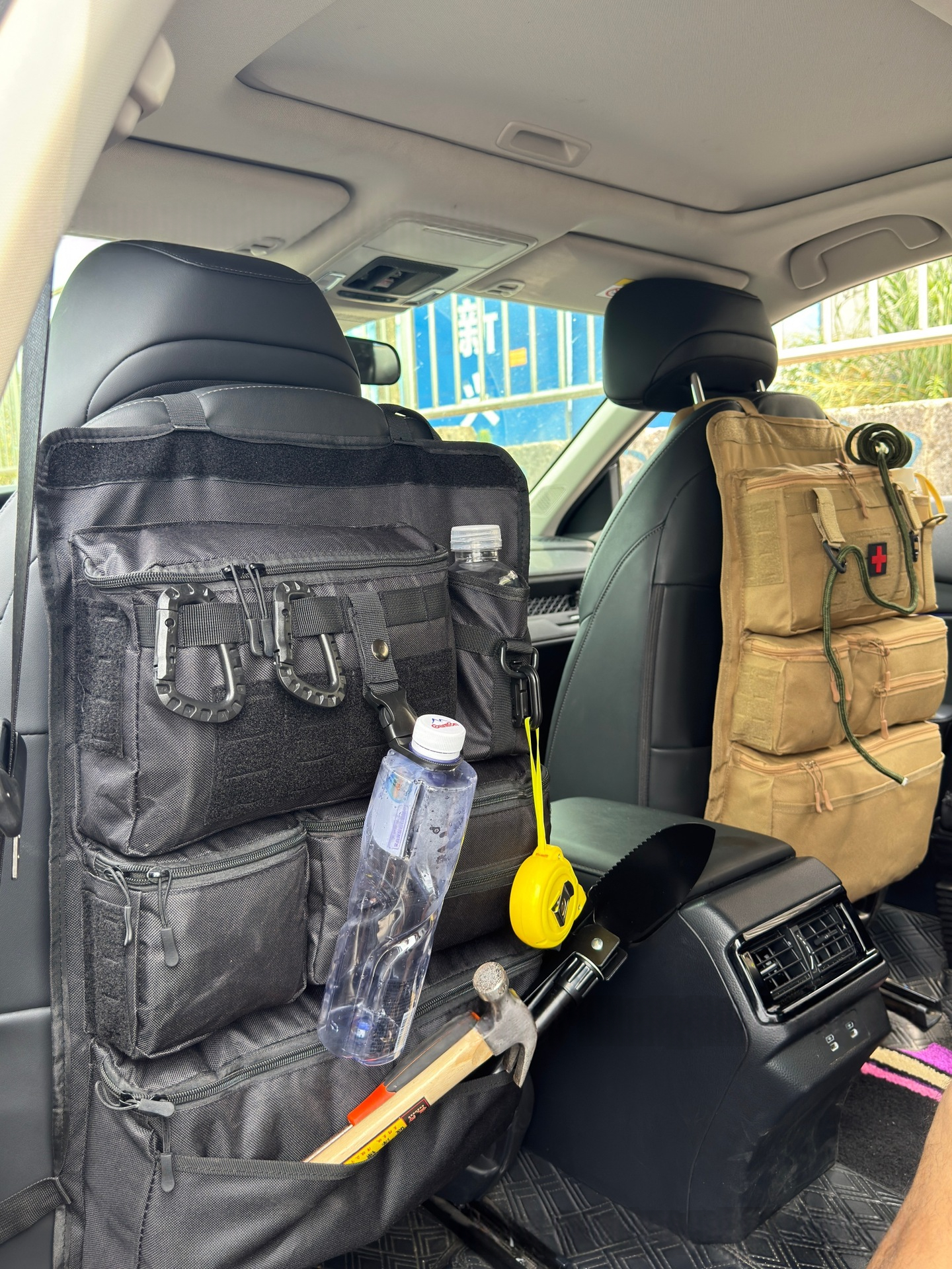 Car Rear Seat Tactical Hanging Organizer Bag – Multi-Functional Vehicle Storage Organizer for Tools, Accessories & Travel Essentials
