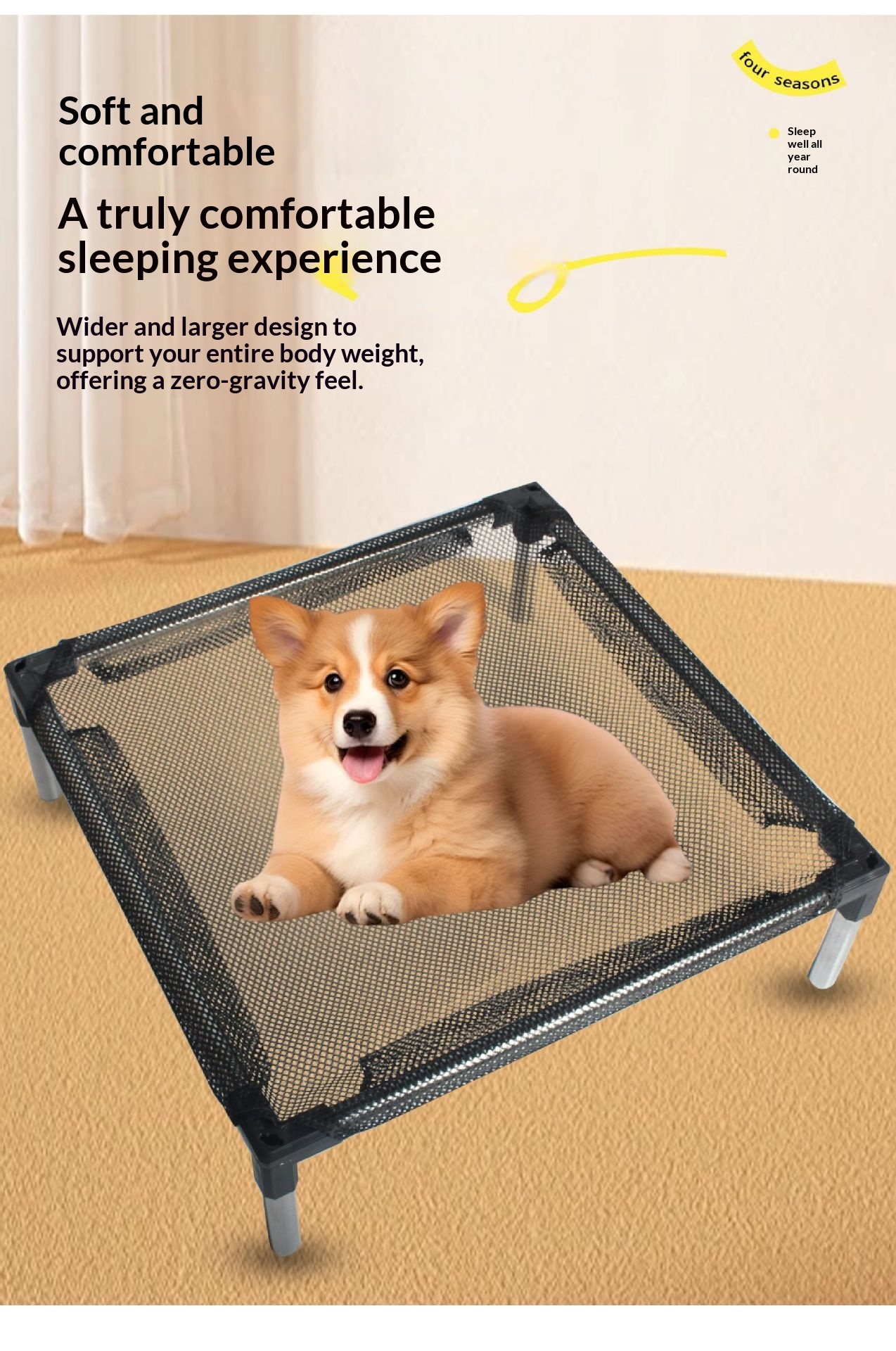 Elevated Pet Bed For Small And Medium-sized Dogs detail photo 7