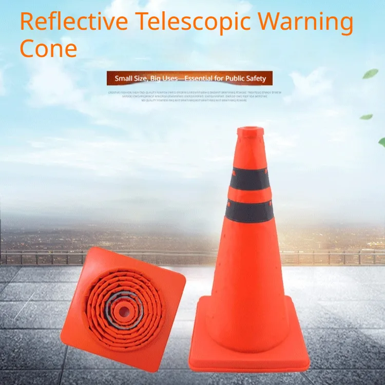 ABS Base Telescopic Folding Portable Road Cone
