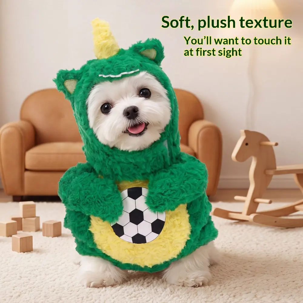 Thickened De Rong Fabric Costume Warm Dinosaur Overalls