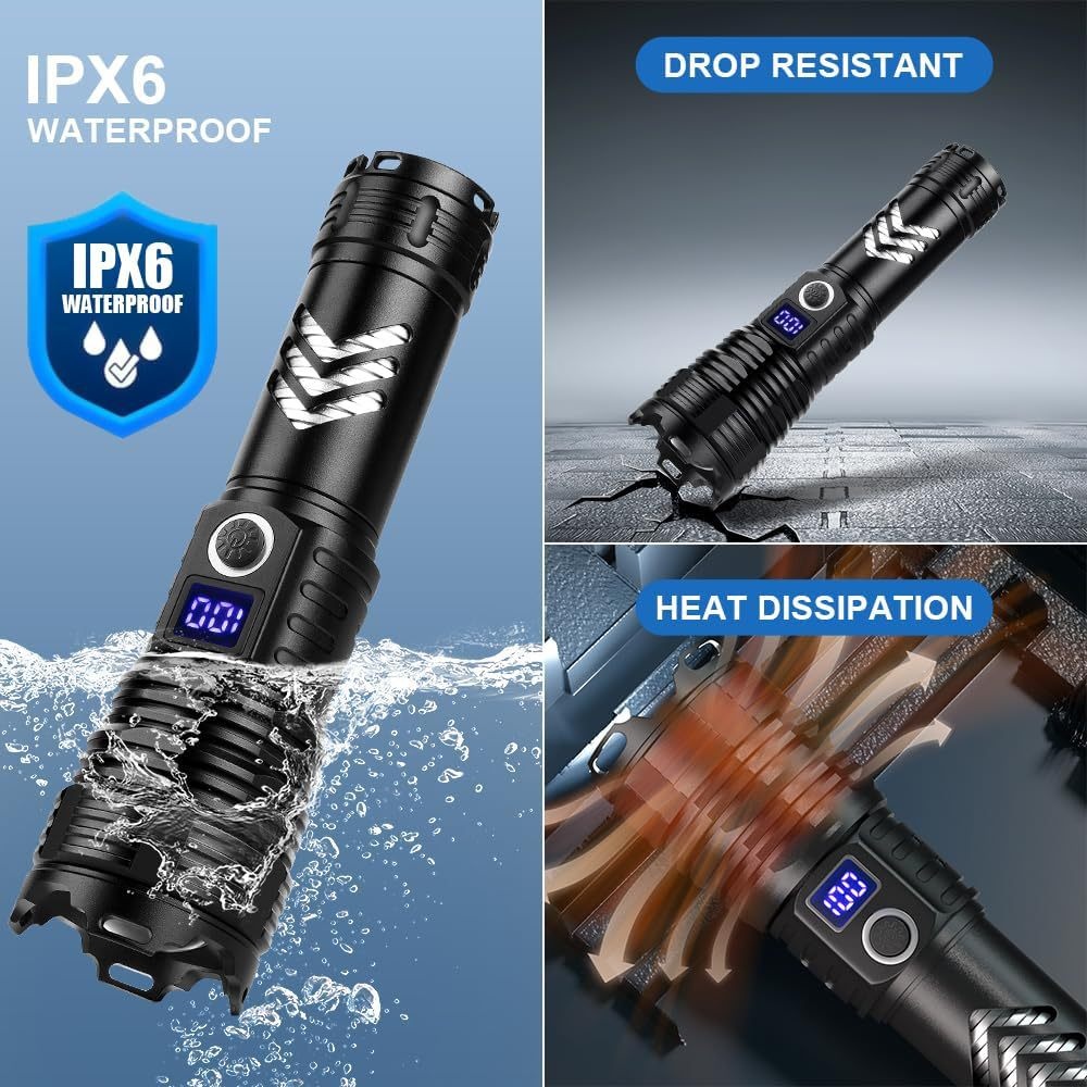 Type-C Rechargeable Zoom Flashlight