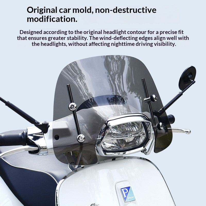 Spring Sprint 150 Windshield Modification Wind Deflector