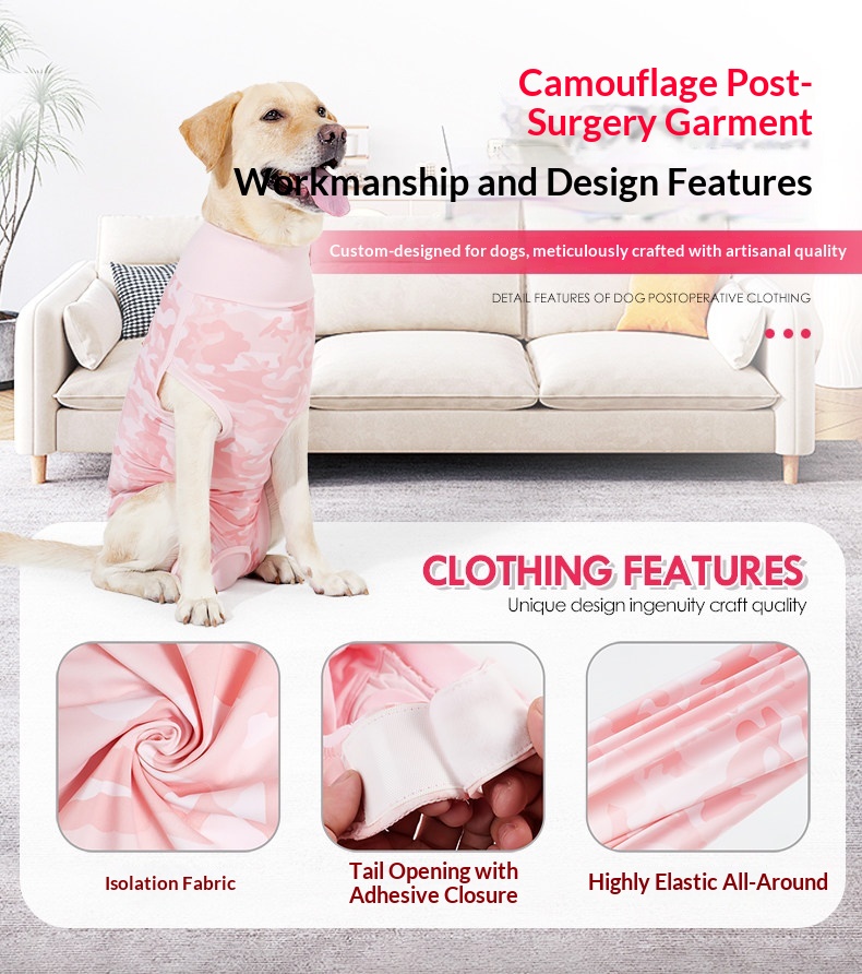 Summer Thin Dog Clothes High-elastic Sterilization Clothing detail photo 2