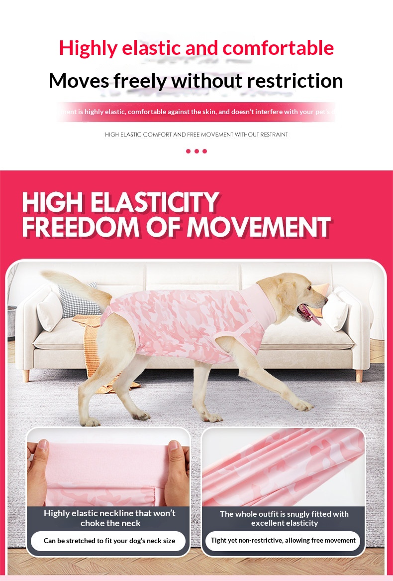 Summer Thin Dog Clothes High-elastic Sterilization Clothing detail photo 6