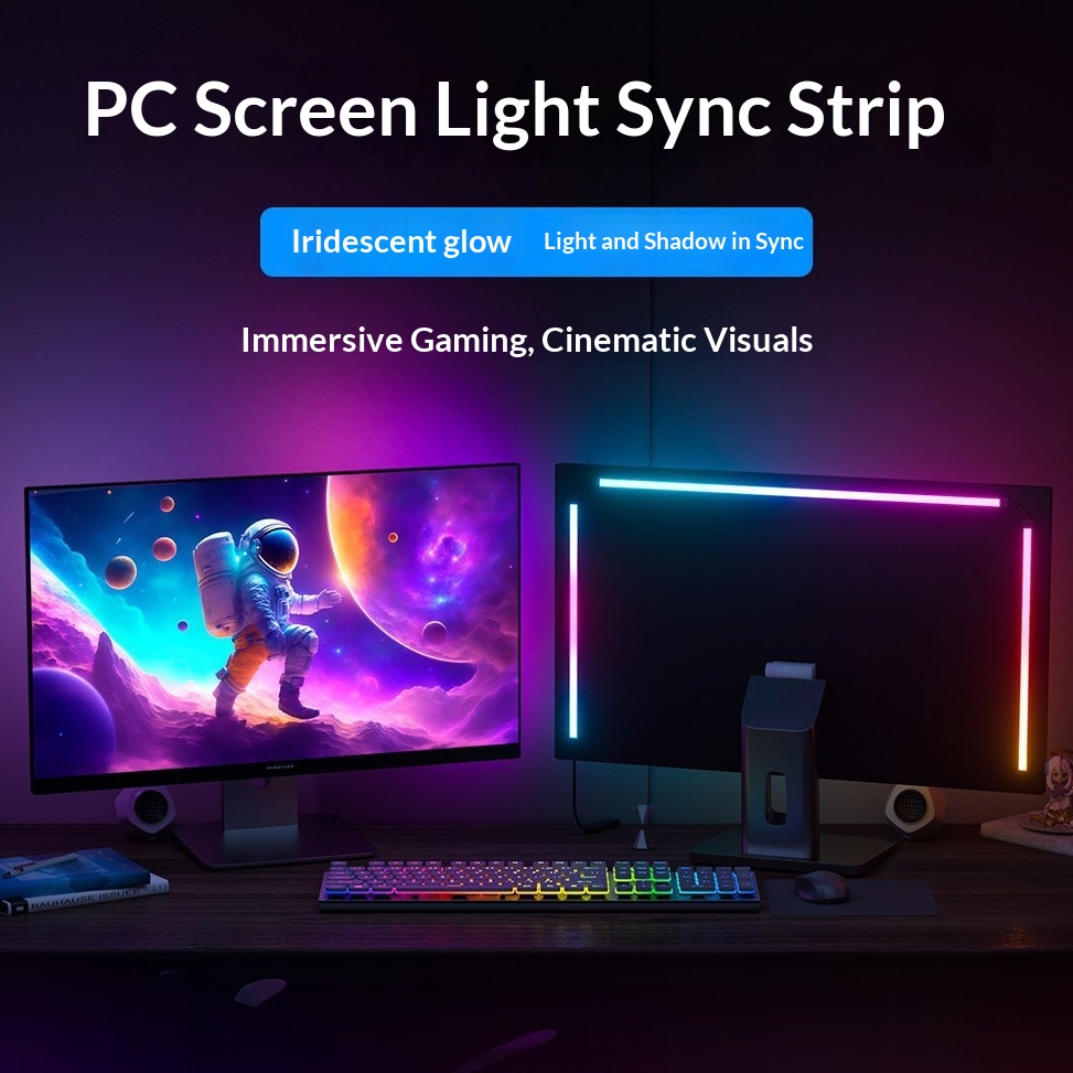 Iridescent Computer Ambient Lighting LED Multicolor Light Strip — 1