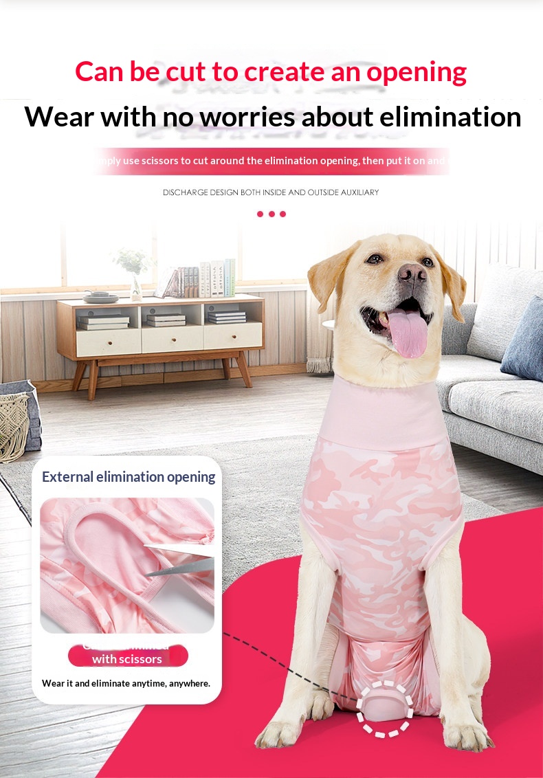 Summer Thin Dog Clothes High-elastic Sterilization Clothing detail photo 3