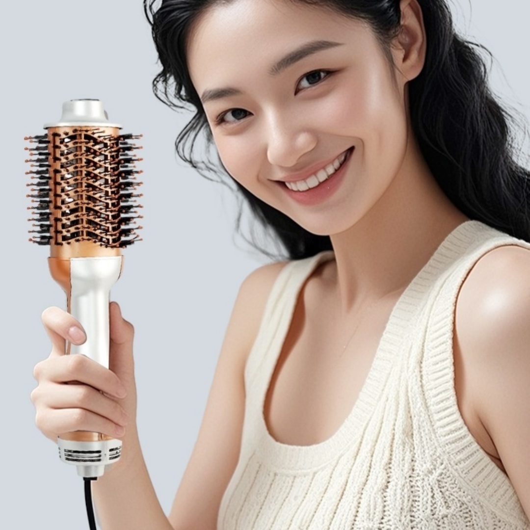 Non Heating Hot Air Hair Curling Multi Functional Hair Styling Comb - thumbnail