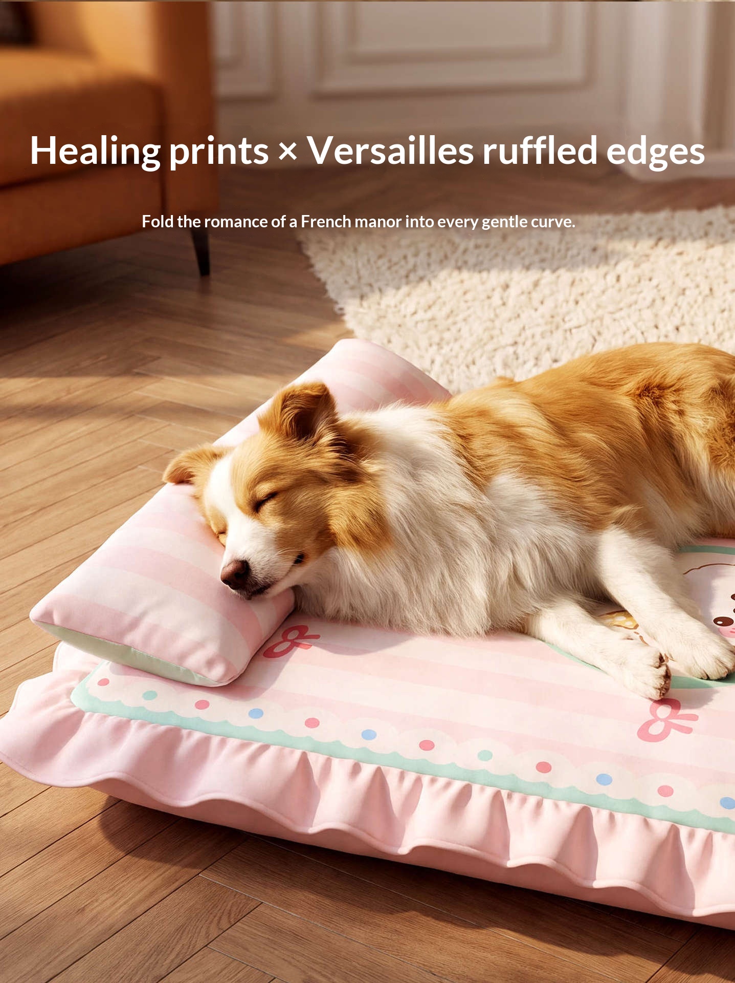 Universal Pet Sleeping Pad For Medium Large Soft Dog Bed For Golden Retriever Corgi All Season Use detail photo 7