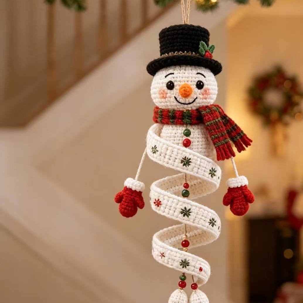 Crochet Snowman Ornament DIY Kit