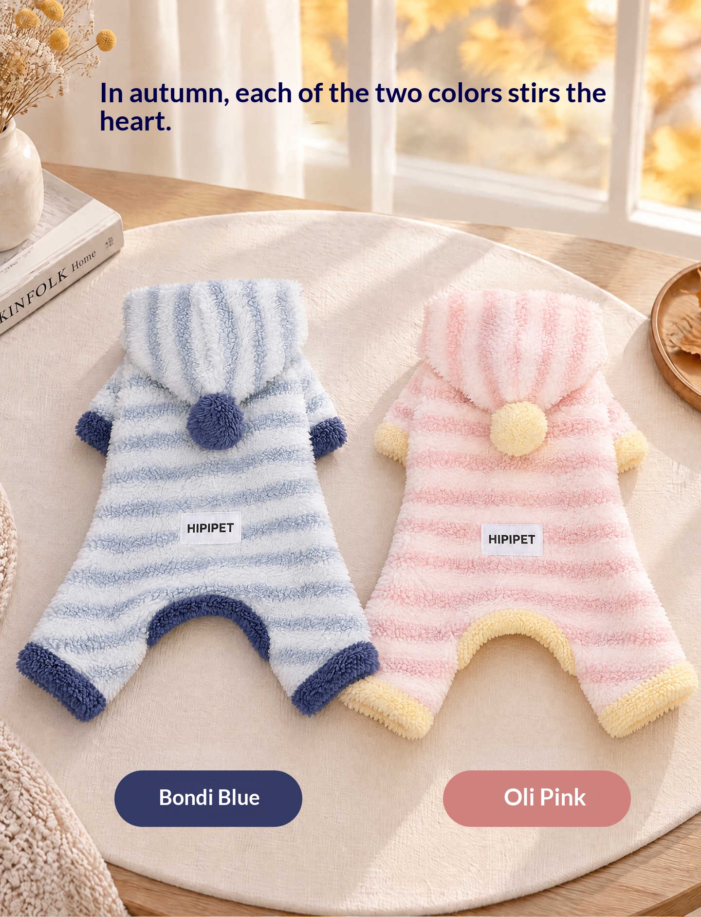 Velvet Moon Four-piece Flannel Dog Sweater Set detail photo 1