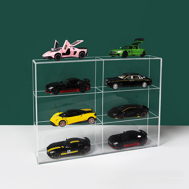Suport de afișare acrilic pentru jucării auto Grid Style Car Showcase