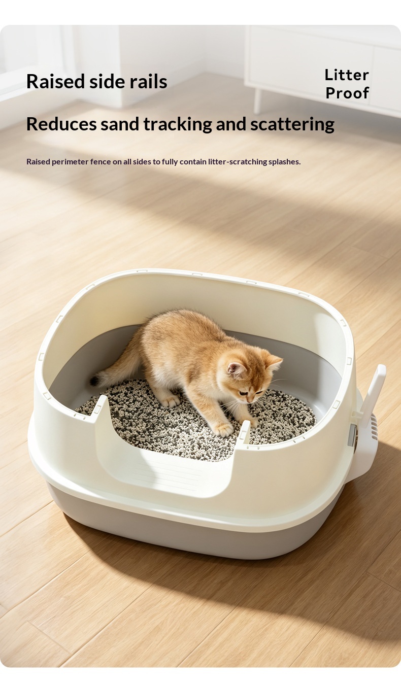 Fully Enclosed Cat Litter Box - Large Anti-Splash Design with Odor Control for Kittens and Adult Cats detail photo 2