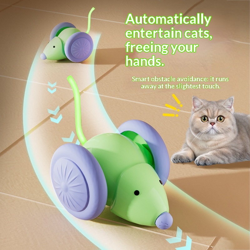 Electric Smart Cat Teaser Mouse Car detail photo 6