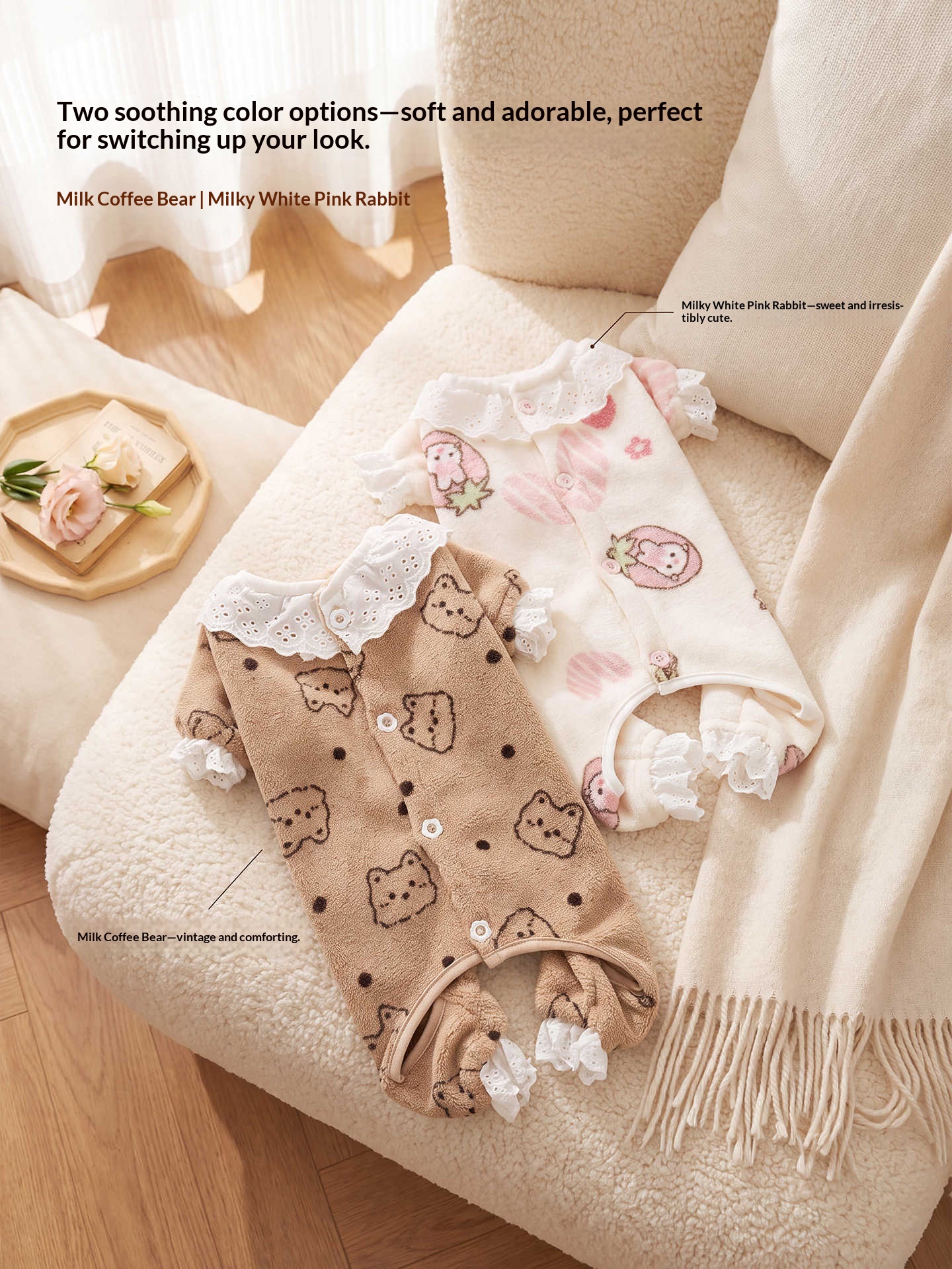 Small Dog Pet Four-legged Fleece Jacket detail photo 5