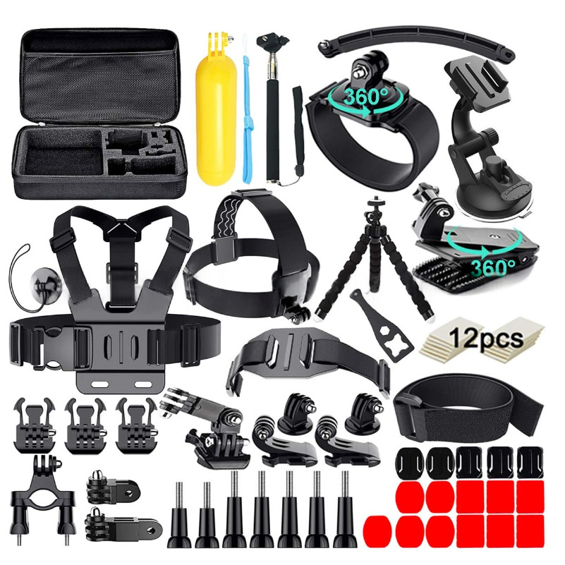 Set de accesorii pentru camere sportive 61 în 1