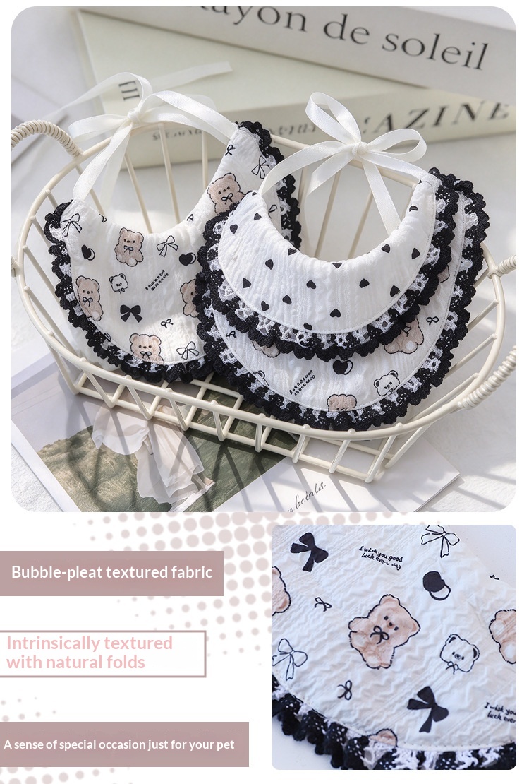 Cute Cartoon-patterned Pet Scarf detail photo 9