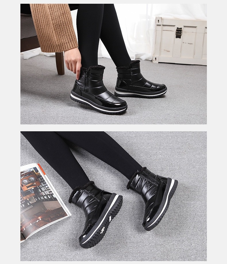Round-toe short winter boots supplier image 2