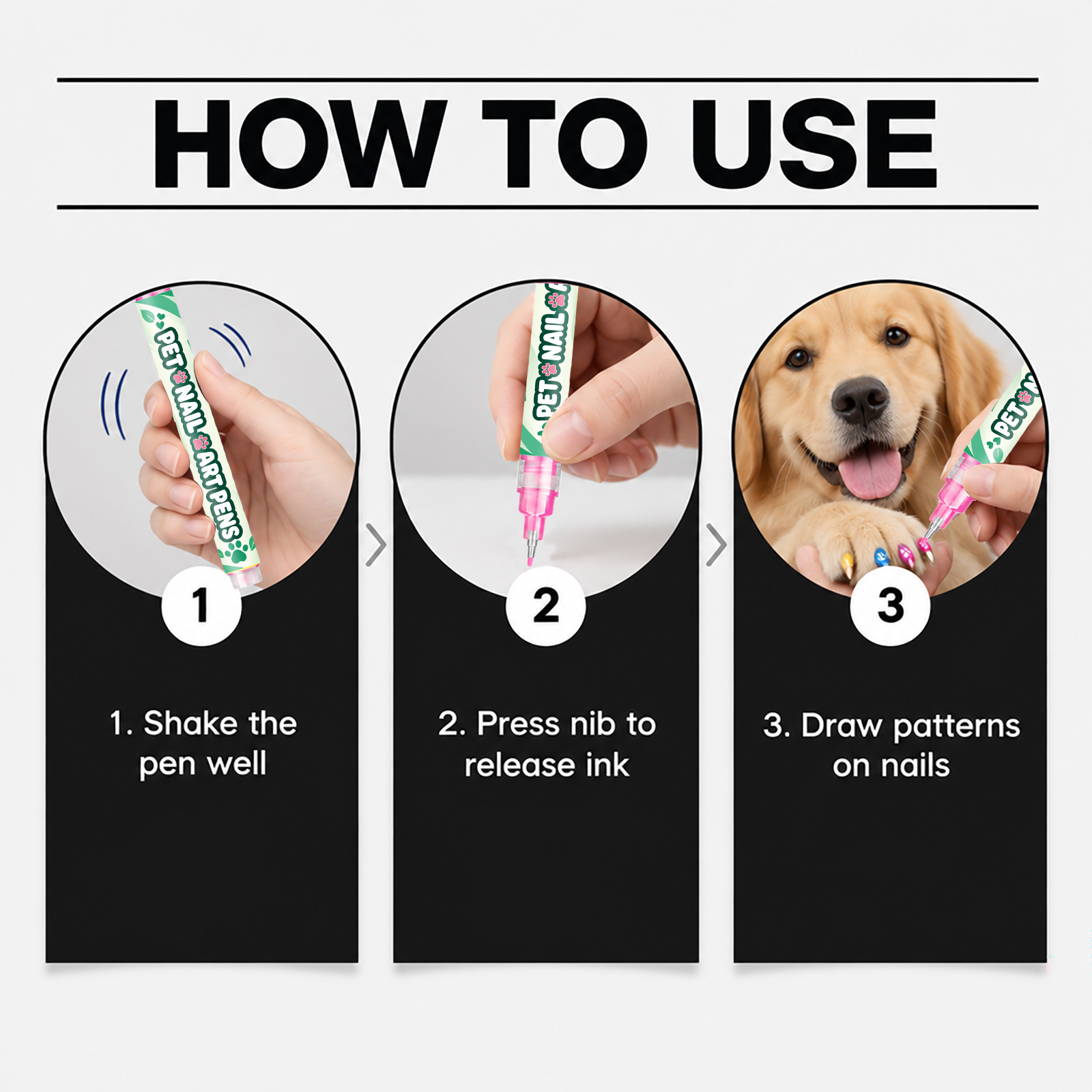 Pet Nail Art Pen DIY Nail Art Tool detail photo 4