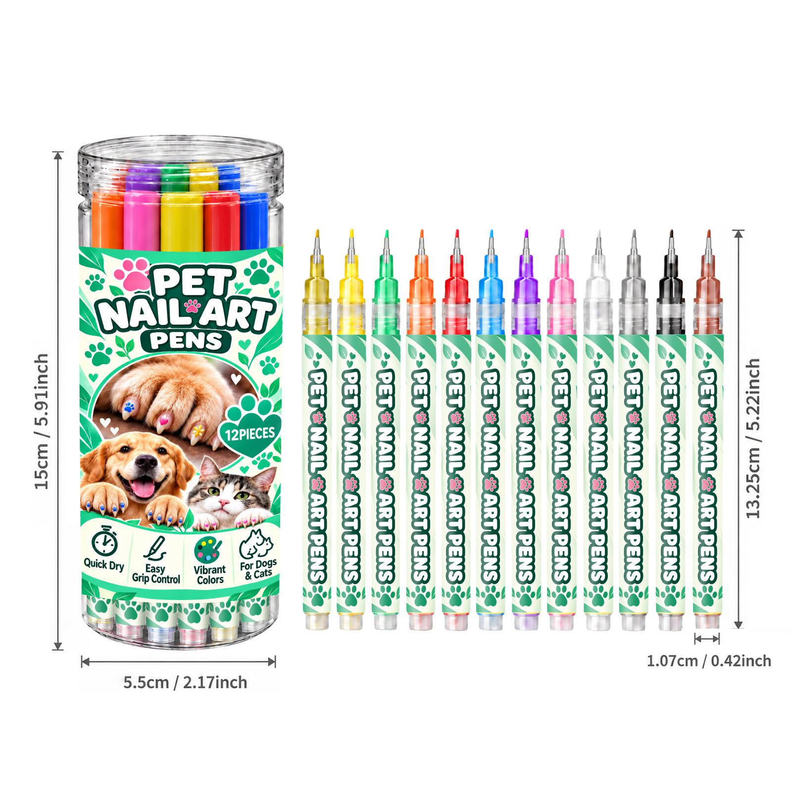 Pet Nail Art Pen DIY Nail Art Tool detail photo 1