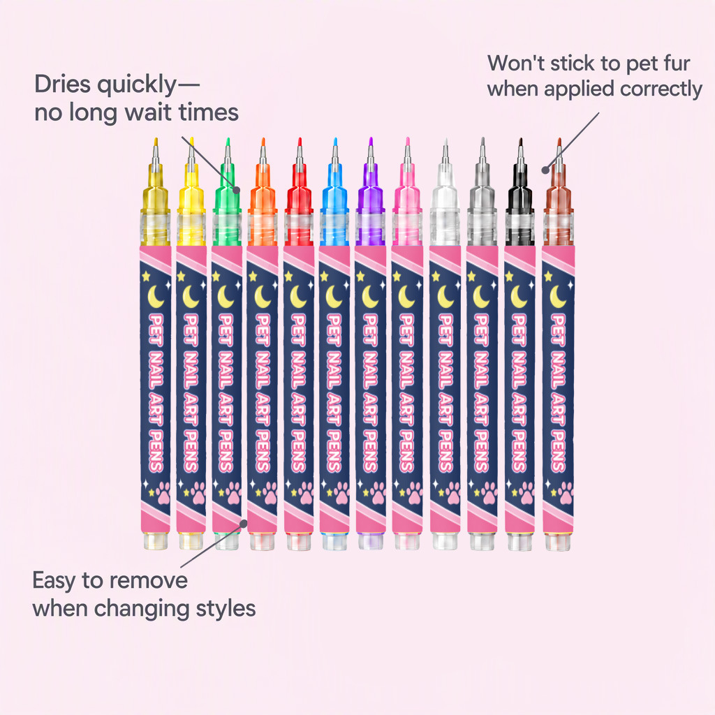 Pet Nail Art Pens Available In Multiple Colors detail photo 9