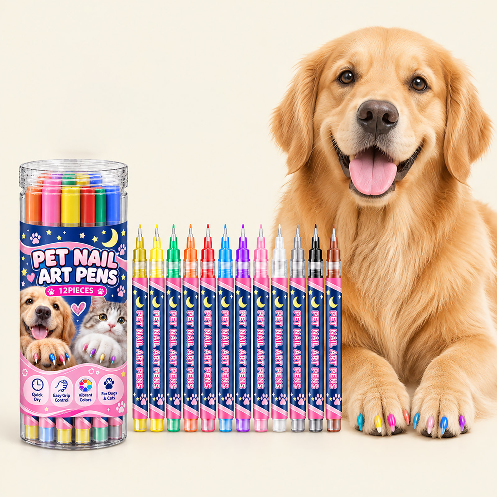 Pet Nail Art Pens Available In Multiple Colors detail photo 2