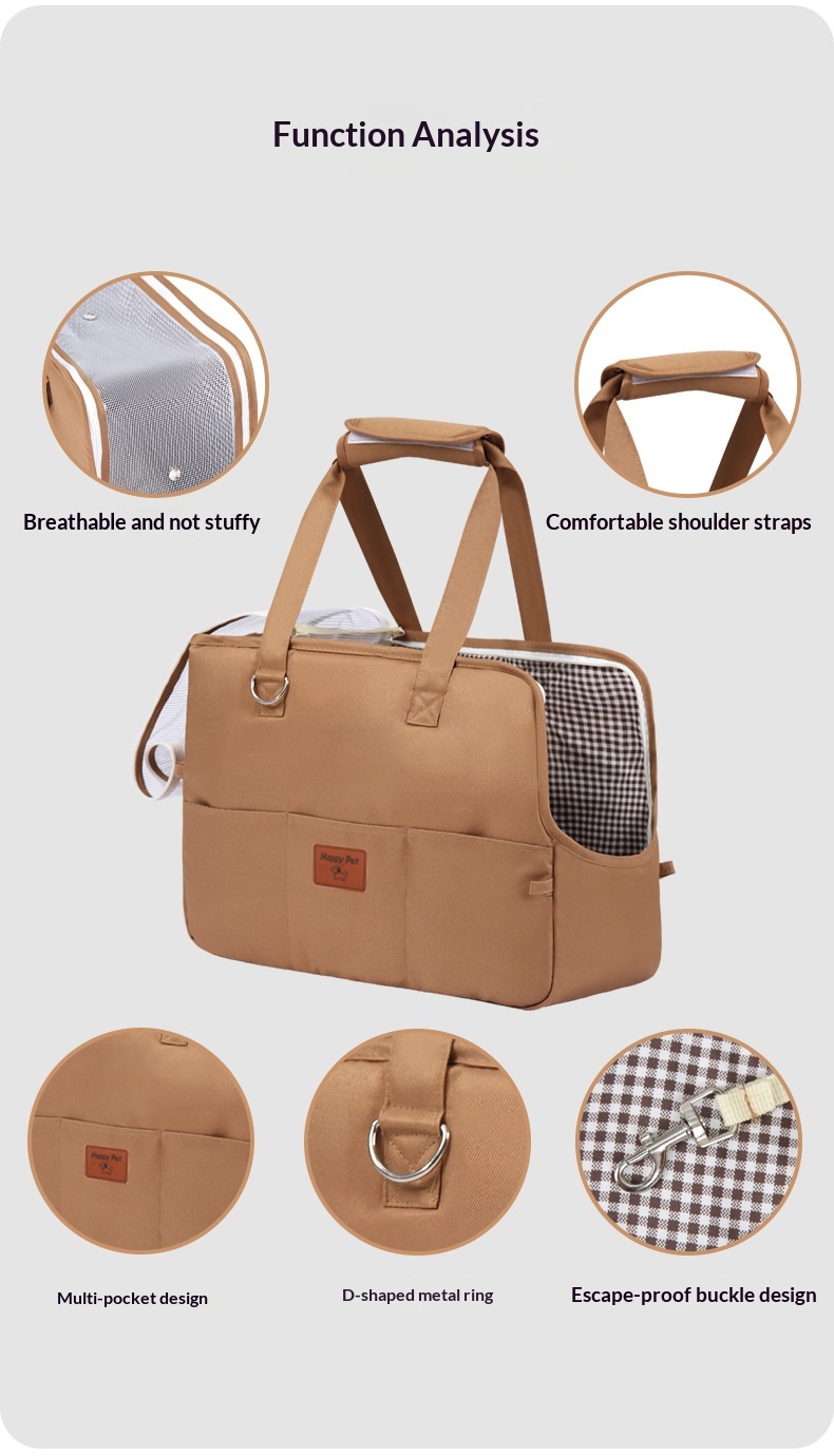 Breathable Pet Sling Bag detail photo 14