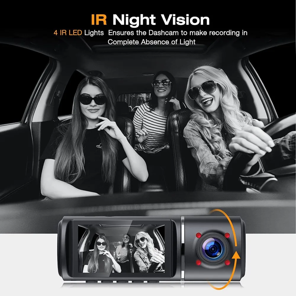 High-definition Car Recorder with Starlight Night Vision and Triple