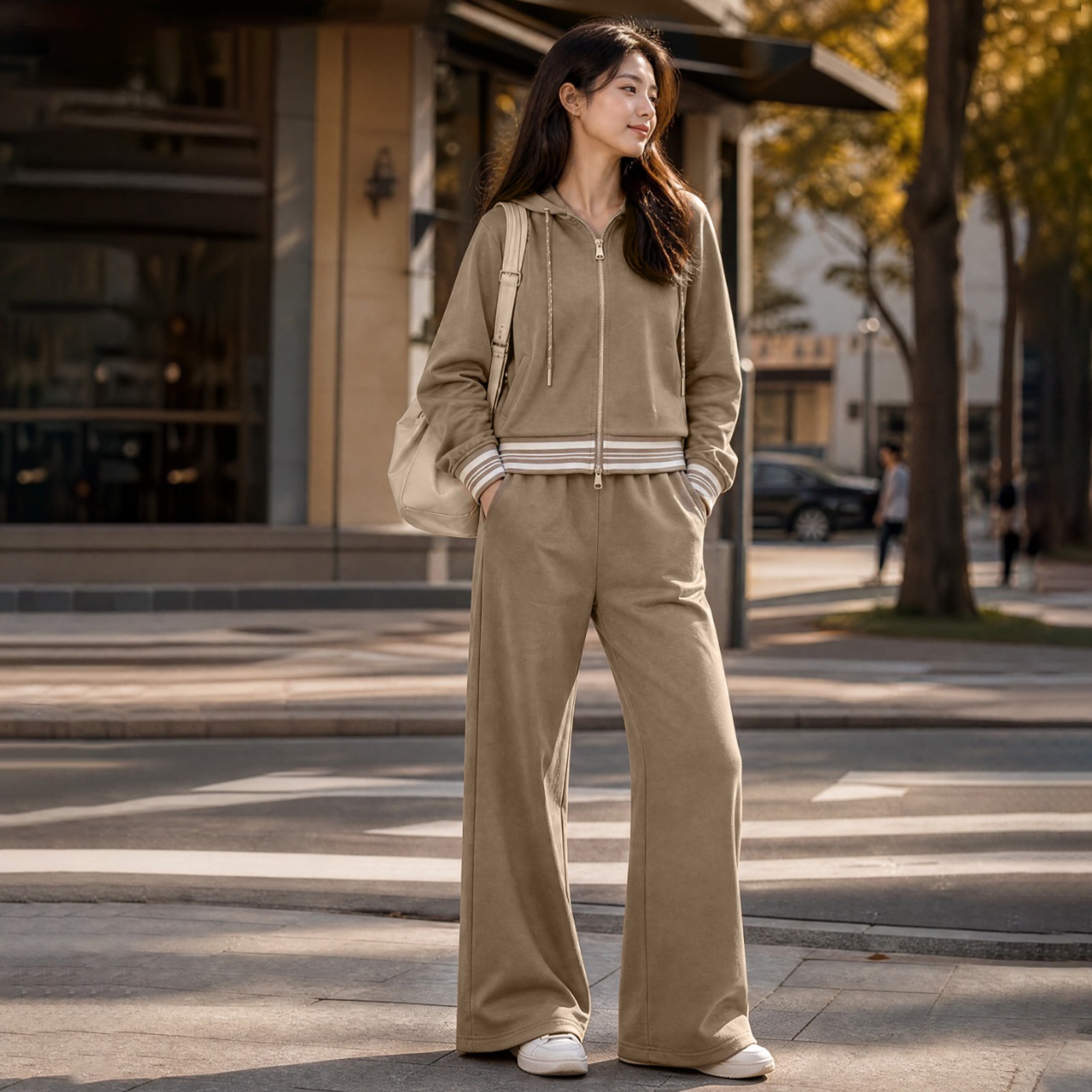 Women's Autumn Outdoor Sports Suit Zipper — 1