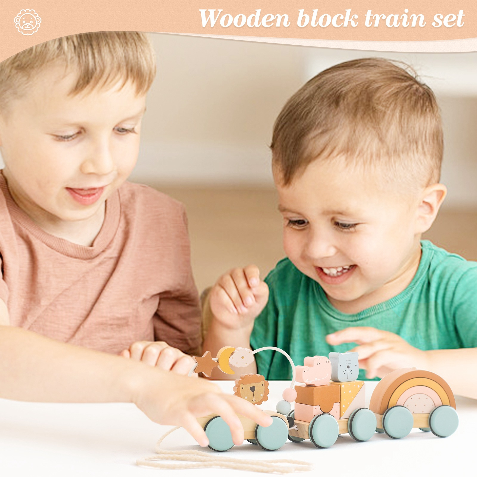 Teaching Shape Matching Sleeve Column Drawstring Cart