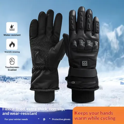 Winter Warm Outdoor Cycling Electric-Heated Windproof Waterproof Touchscreen Heating