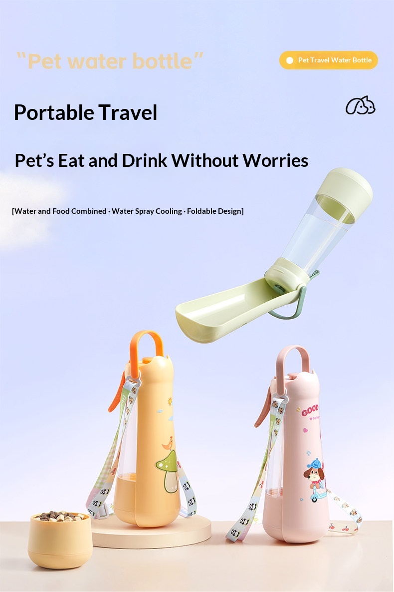 Water And Food Feeding Outdoor Dog-walking Portable Drinking Cup Supplies detail photo 3
