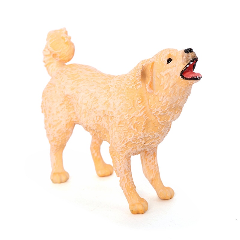 Simulation Dog Solid Animal Model Great White Bear Dog Toy Ornament detail photo 7