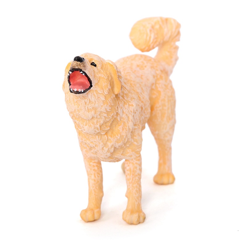 Simulation Dog Solid Animal Model Great White Bear Dog Toy Ornament detail photo 5