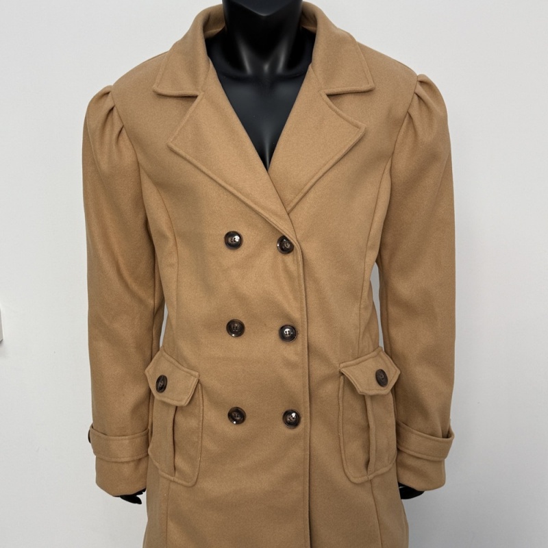 Women's Double-breasted Wool Casual Coat