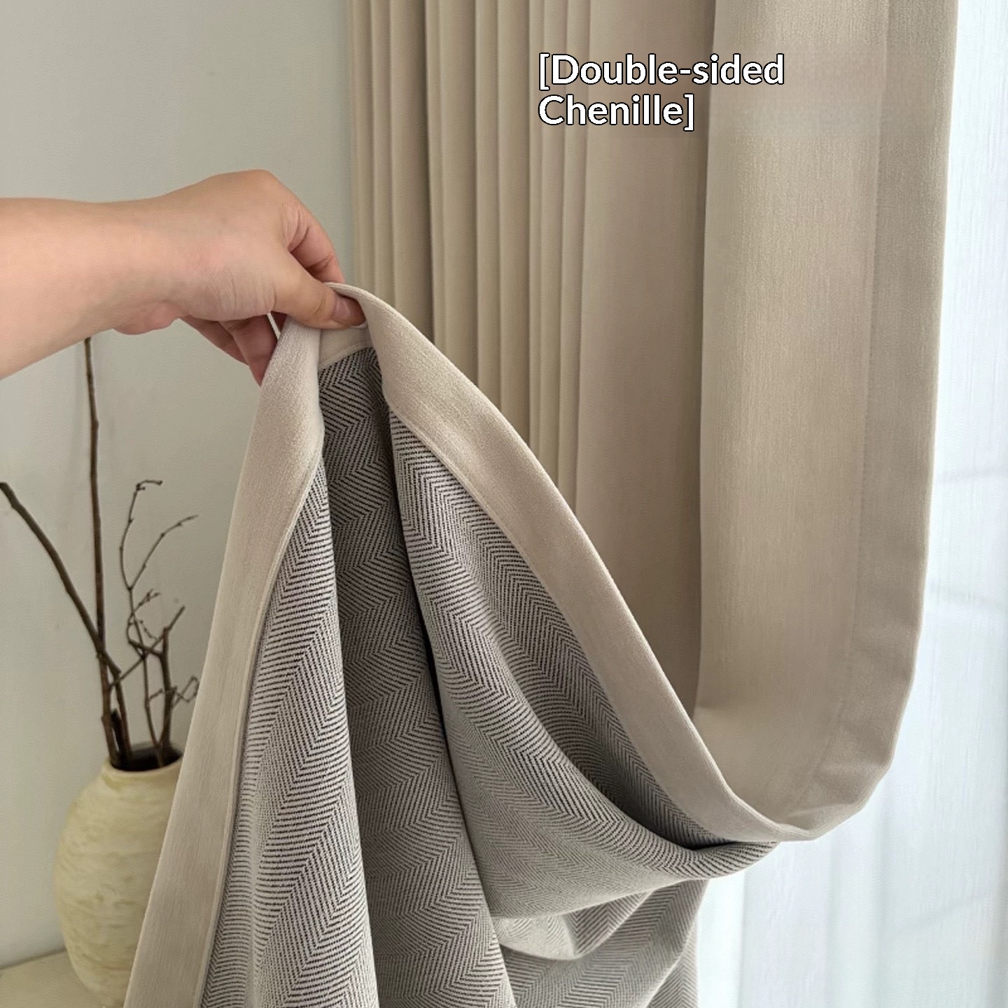 New Style Double-sided Chenille Curtains