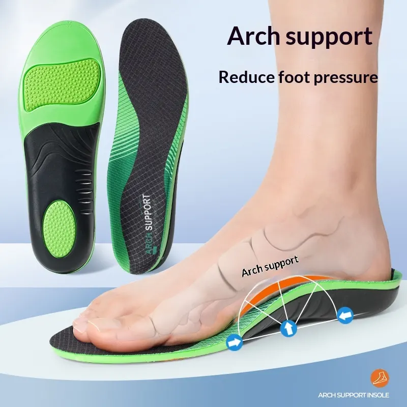 Arch-support Athletic Flat-foot Insoles Shock Absorption