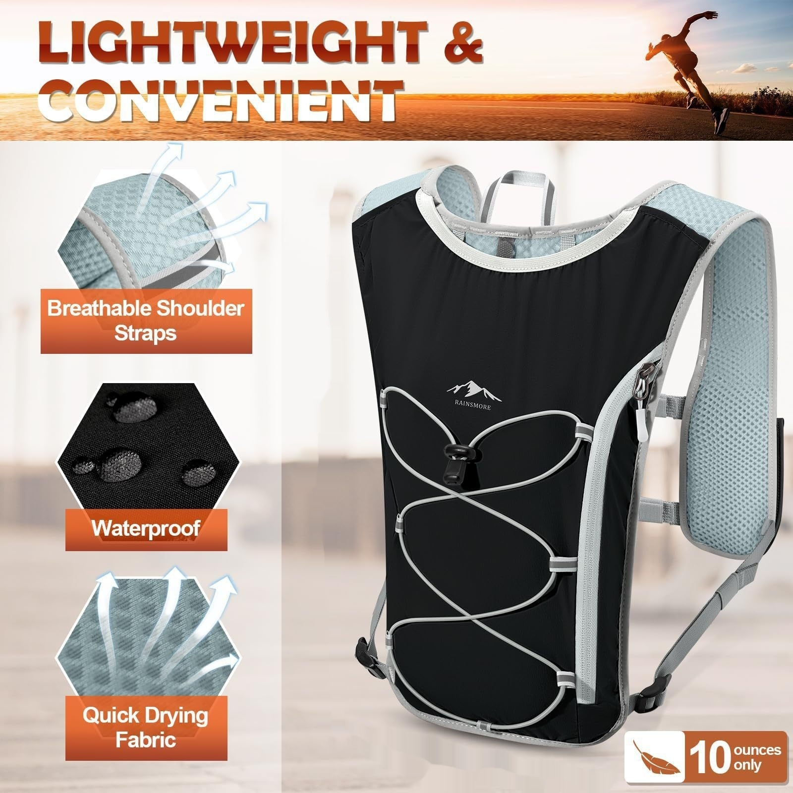 Hiking Trekking And Running Hydration Backpack