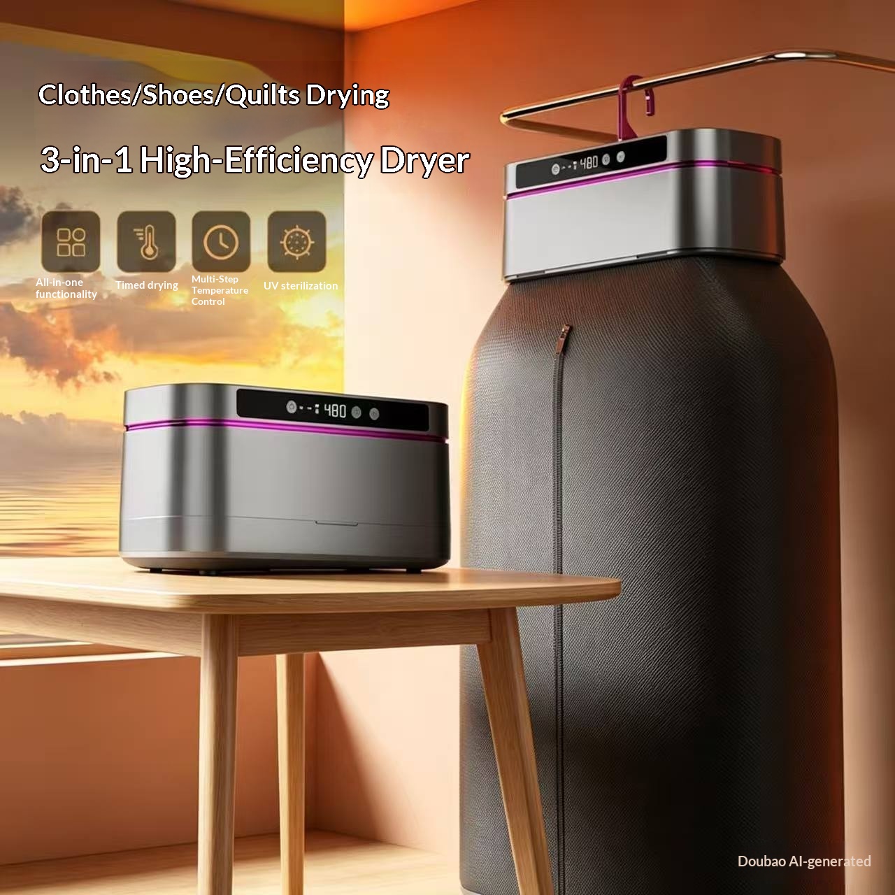 Household Small Portable Mini Travel Folding Dryer