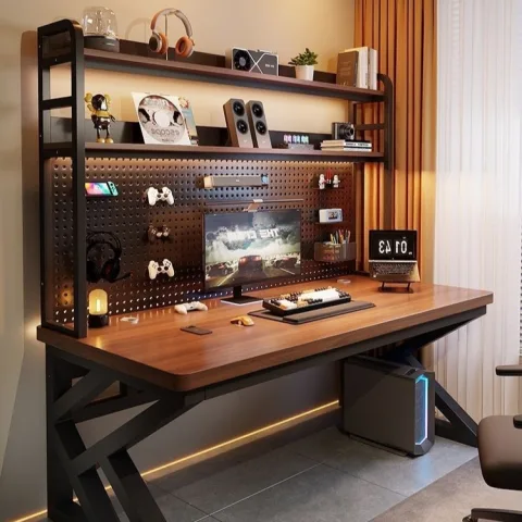 Solid Wood Desktop Computer Desk