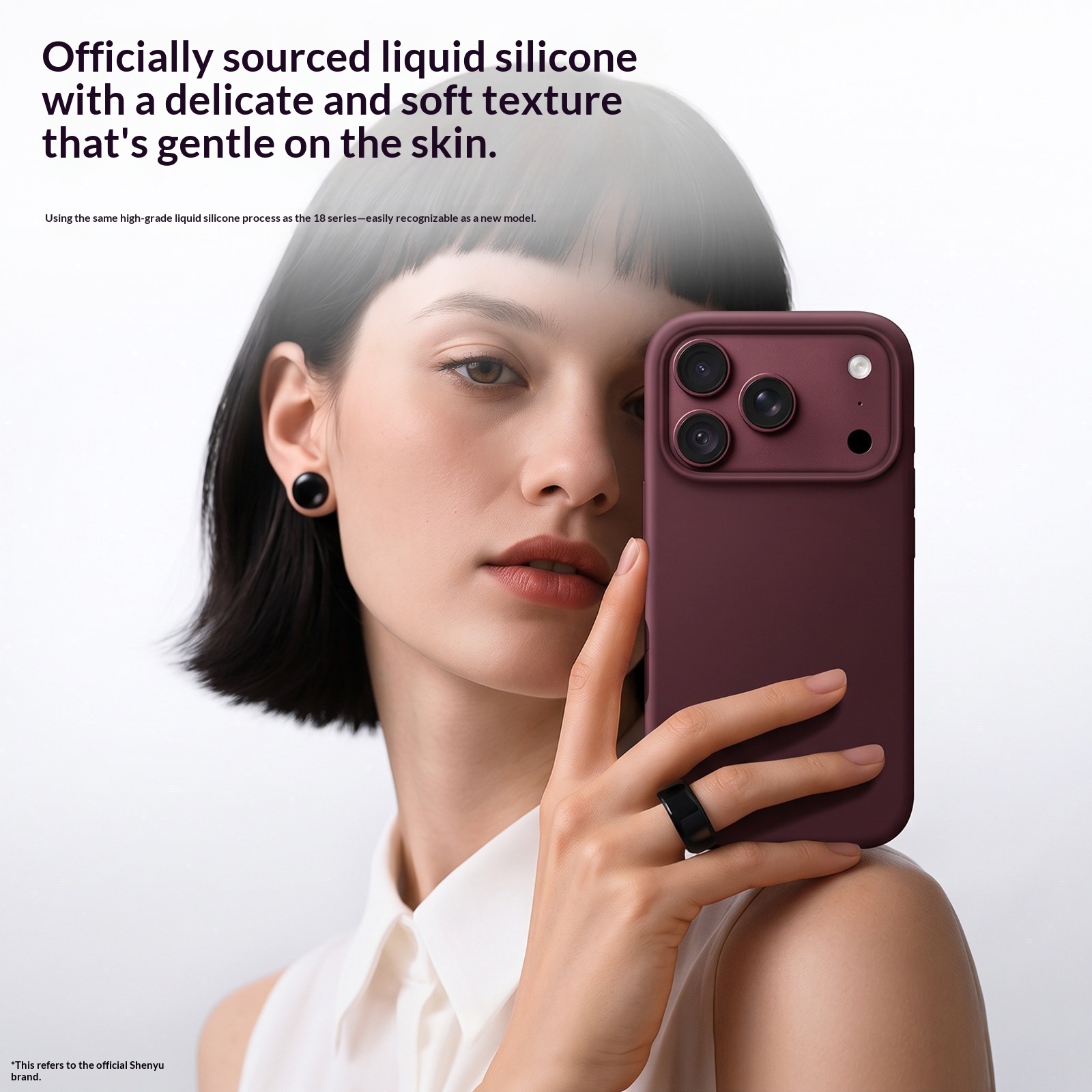 Carcasă de telefon din silicon lichid cu capac de protecție cu atașament magnetic