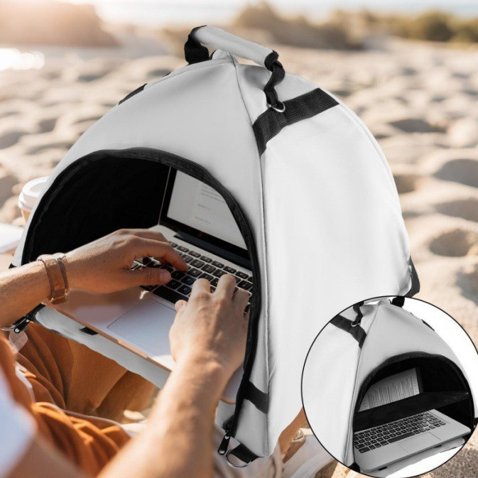 Geantă portabilă pentru laptop cu parasolar