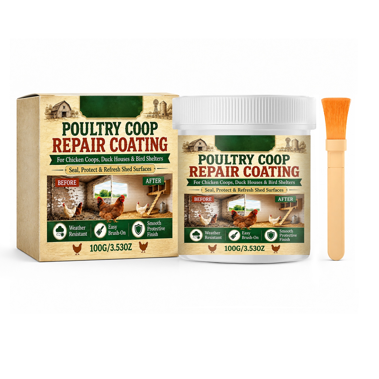 Poultry Coop Repair Coating