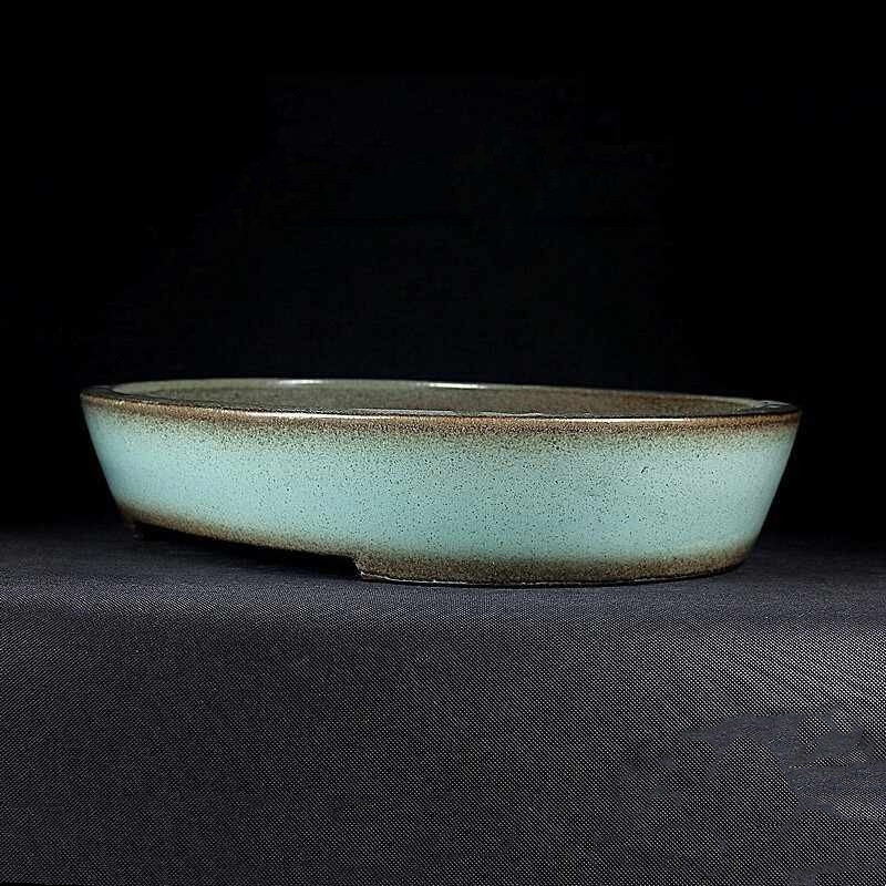 Red Porcelain Boutique Colored Glaze Bonsai Flowerpot